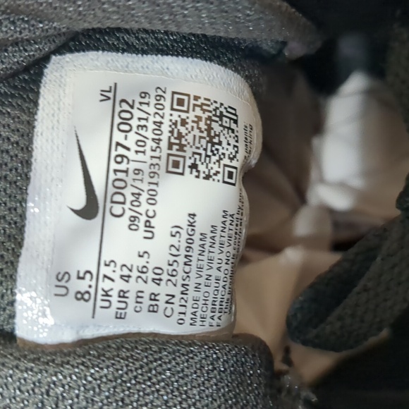 Nike Flex Control TR4 Black White Mesh Athletic Sneakers men's size 8.5 - Picture 5 of 11